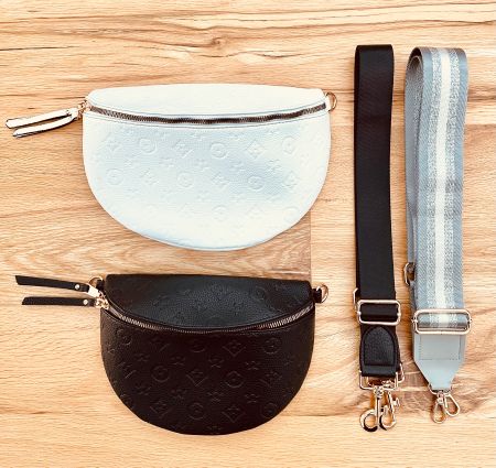 NEU 2 edle Umhängetaschen🤩 BLACK & WHITE in Kunstleder