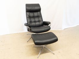 Stressless London Sessel mit Hocker schwarz Ref. 06/31