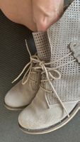 Bottines femme Daim perforé beige Taille 37 bon état