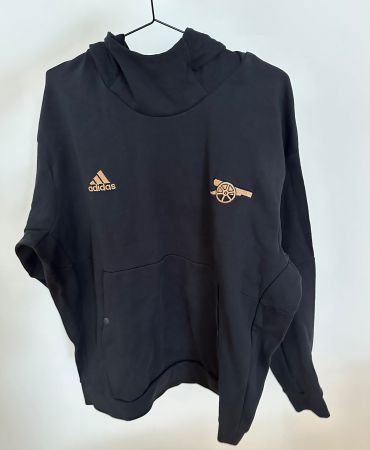 Adidas Arsenal Hoodie, Schwarz/Gold Grösse XXL