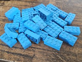 lego 3001 lot de 35 pièces Dark Azure Brick 2 x 4