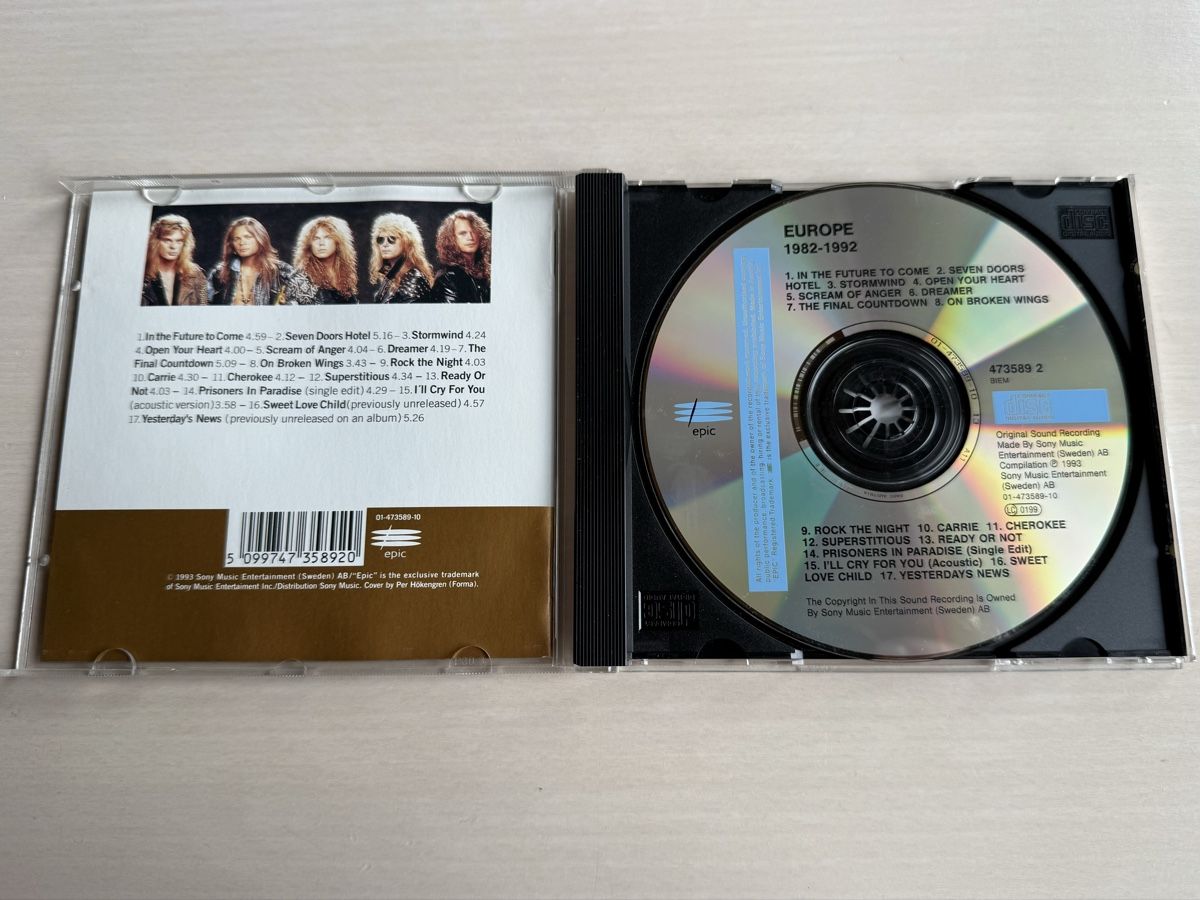 CD: Europe - 1982-1992  CD – Usato da Oberried Brienz venduto da Chyara 2