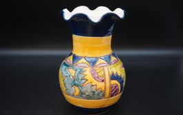 Vintage Vase Keramik bunt, Dekovase, Blumenvase MA039