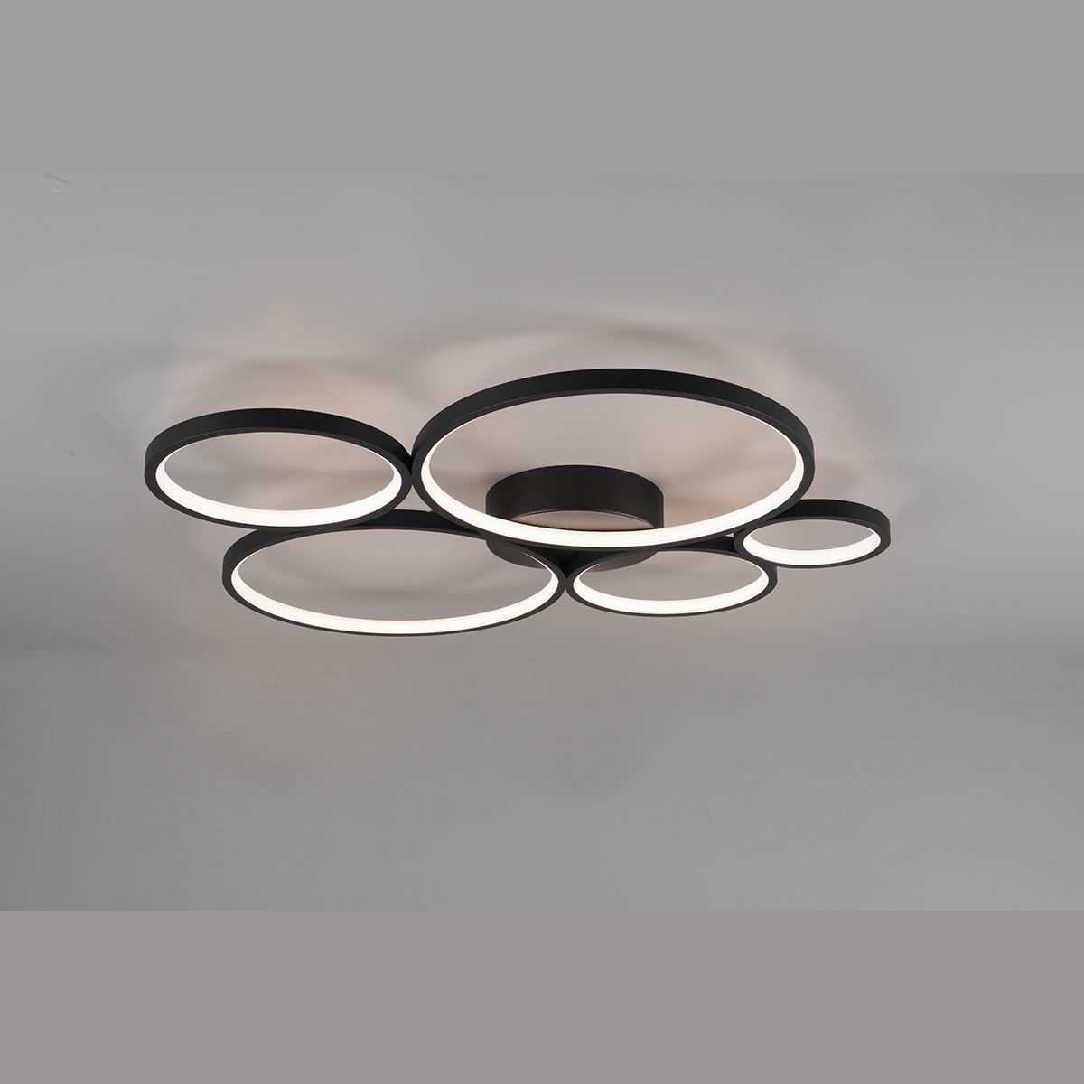 Kronleuchter & Deckenlampen: LED Deckenleuchte, Ringe, Schwarz – Neu (gemäss Beschreibung) aus Kreuzlingen von Smart-Light