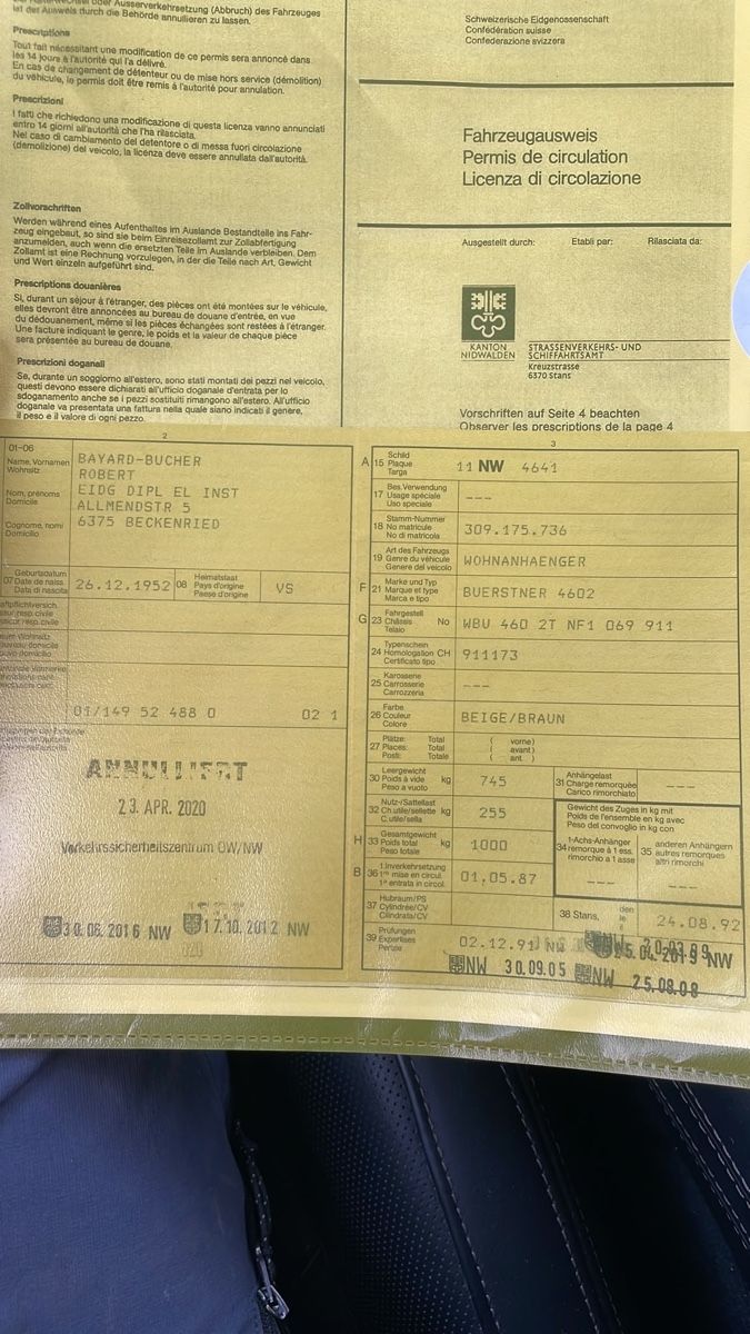 Bürstner Veicoli da campeggio: Bürstner Wohnwagen – Usato da Ried-Brig venduto da inf_k7jw 8