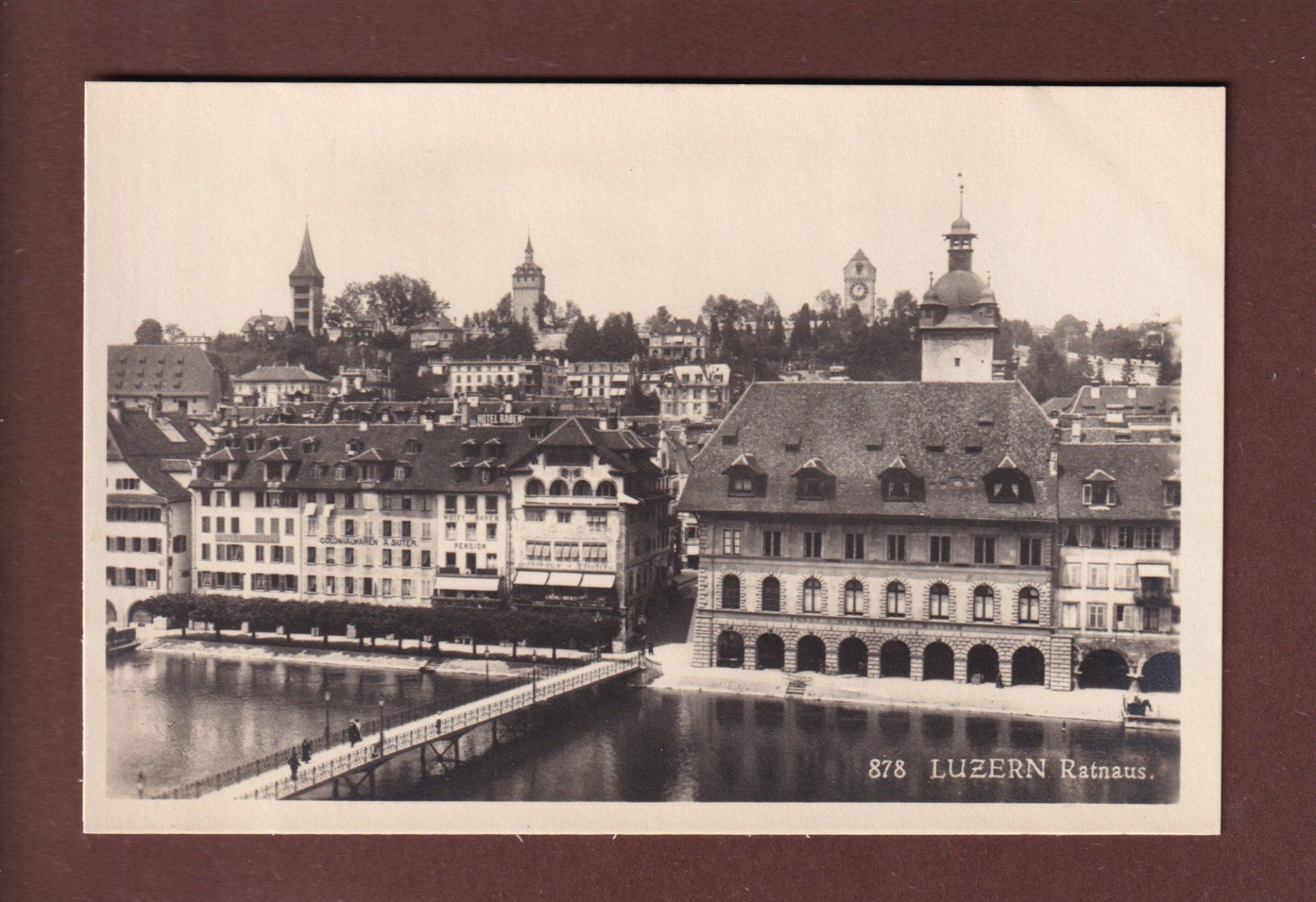 Cartoline postali: LUZERN - Teil mit Rathaus – Usato da Pully venduto da nicecards