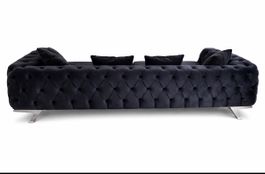 Sofà Chesterfield Samt