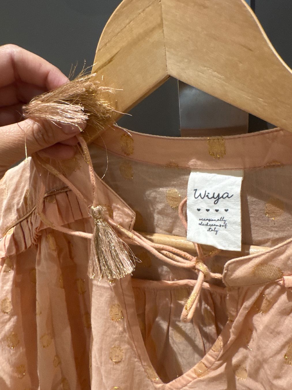 Blusen: Blouse pink gold dots onesize – Gebraucht aus Zürich von VittoDS 2