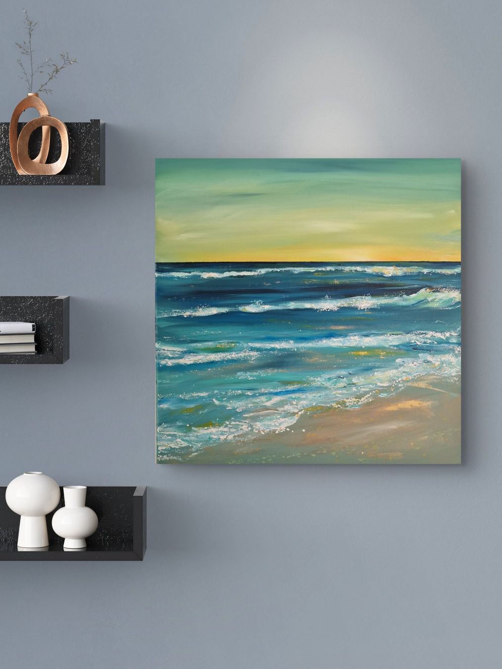 Tableaux: Calming Sea – Neuf avec emballage d'origine à Heimberg par CBalmerArt 6