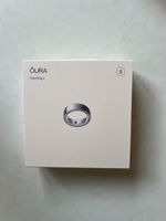 Oura Ring 4 Groesse 8, silber. brandneu