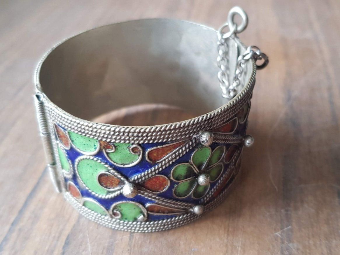 Bracciali & Braccialetti: Armreif Marokko Tuareg Cloisonné – Usato da Mörschwil venduto da antiksalon21 7