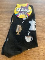 Socken GR.43-47 Kaffee ☕️ Kafi Kaffeefan witzig 🧋NEU/OVP