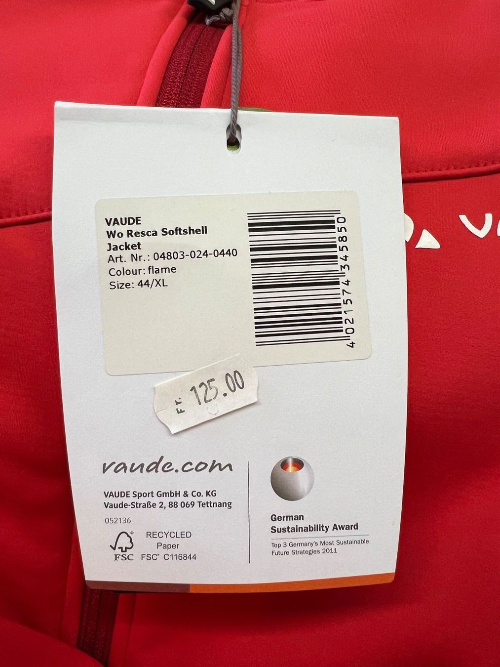 Giacche: Damen Rad-Jacke  VAUDE RESCA SOFTSHELL JACKET – Nuovo e nell'imballaggio originale da Eschen venduto da Sele-Radsport 2