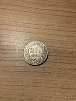 Sehr seltene CH 2 Franken Silber Münze Jahrgang 1947