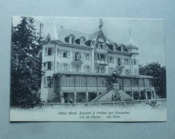 Ansichtskarte + Prèles sur Douanne 1908