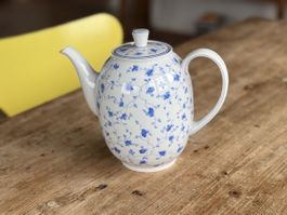 Arzberg 1382 Blaublüte / Alte Kaffeekanne / 2, 0 Liter