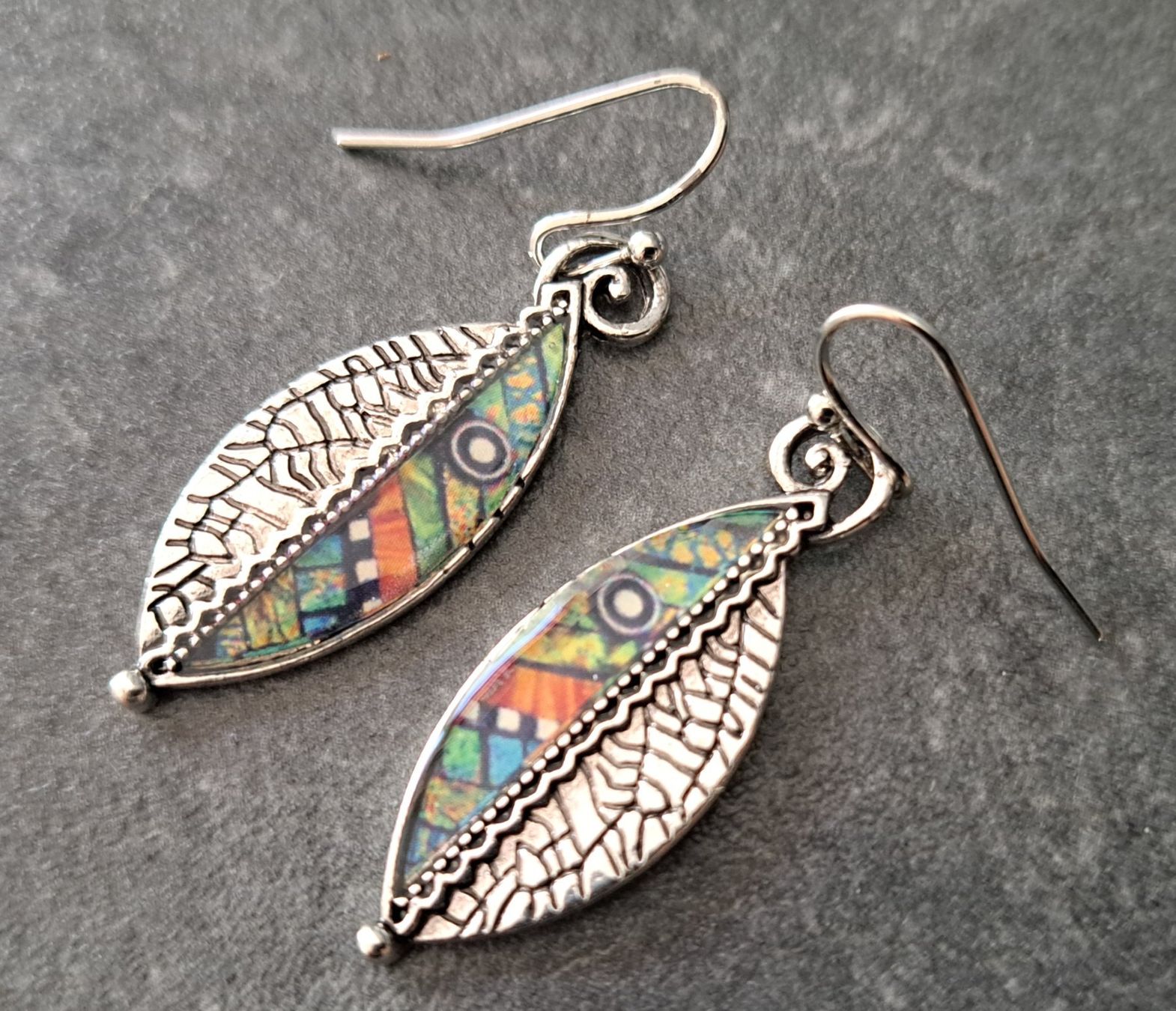 Orecchini pendenti & Orecchini a lobo: Boucles d'oreilles vintage plaqué argent – Nuovo e nell'imballaggio originale da St-Imier venduto da supernova21
