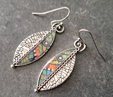 Boucles d'oreilles vintage plaqué argent