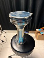 Darbuka Trommel Metall silber gebrauchter Zustand