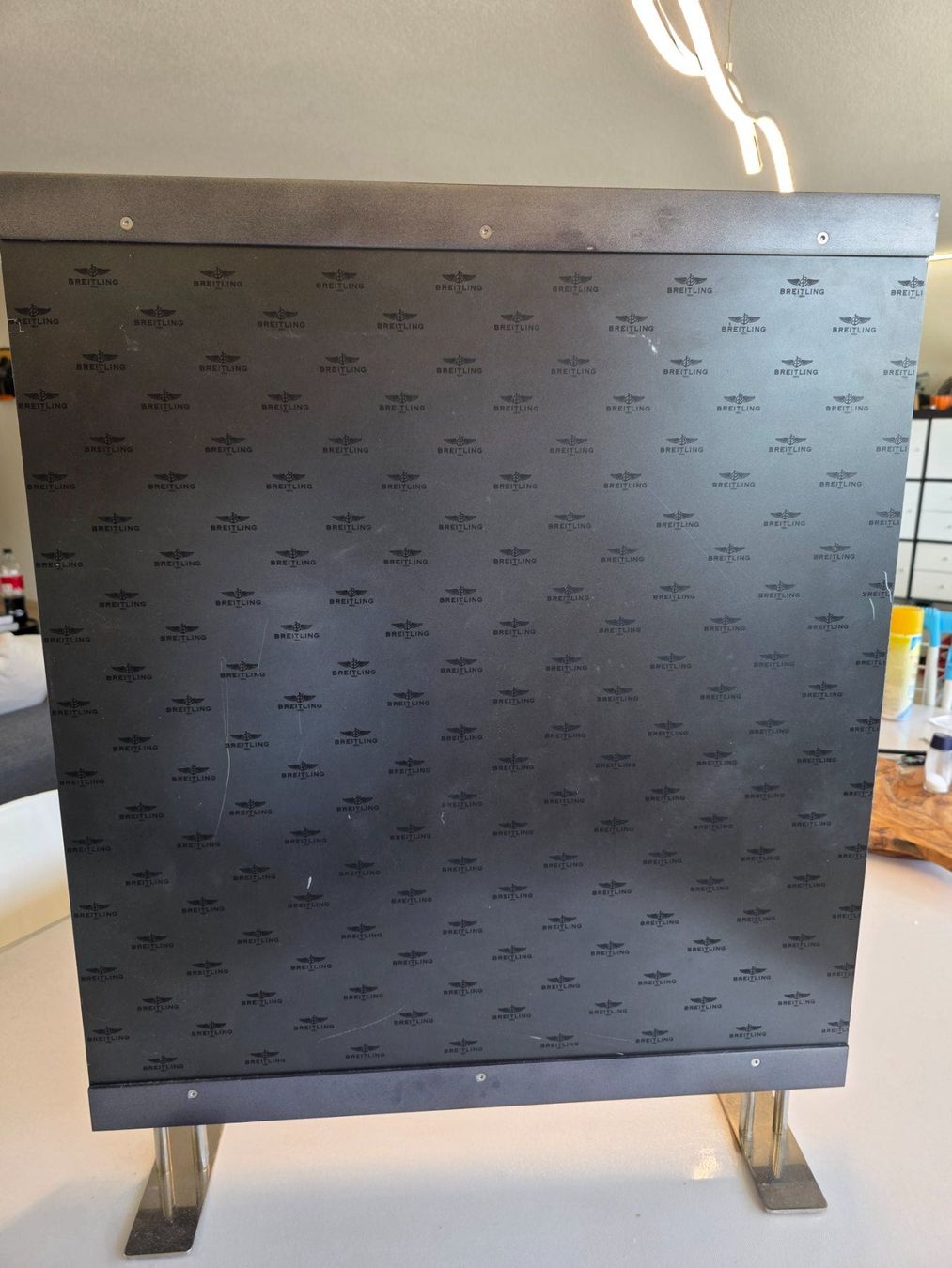 Bentley Insegne: ORIGINAL BREITLING WERBEAUSSTELLER/WANDBILD – Usato da Winterthur venduto da Navitimer 3