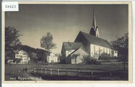 Eggersriet - Dorfpartie mit Kirche