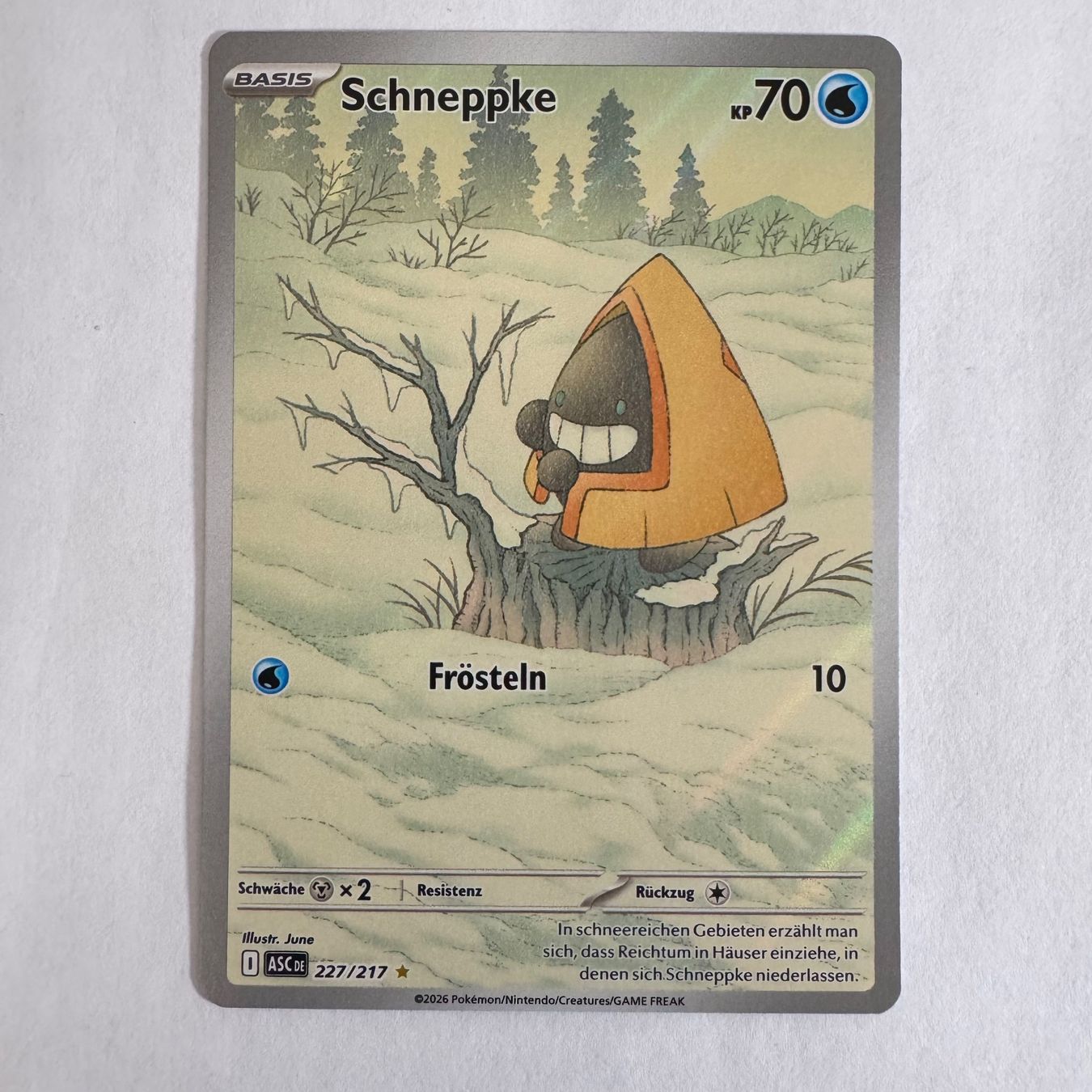Pokémon Carte collezionabili: Pokémon ASC - SCHNEPPKE - 227 / 217 - DE – Nuovo (secondo la descrizione) da Staad SG venduto da miaCards