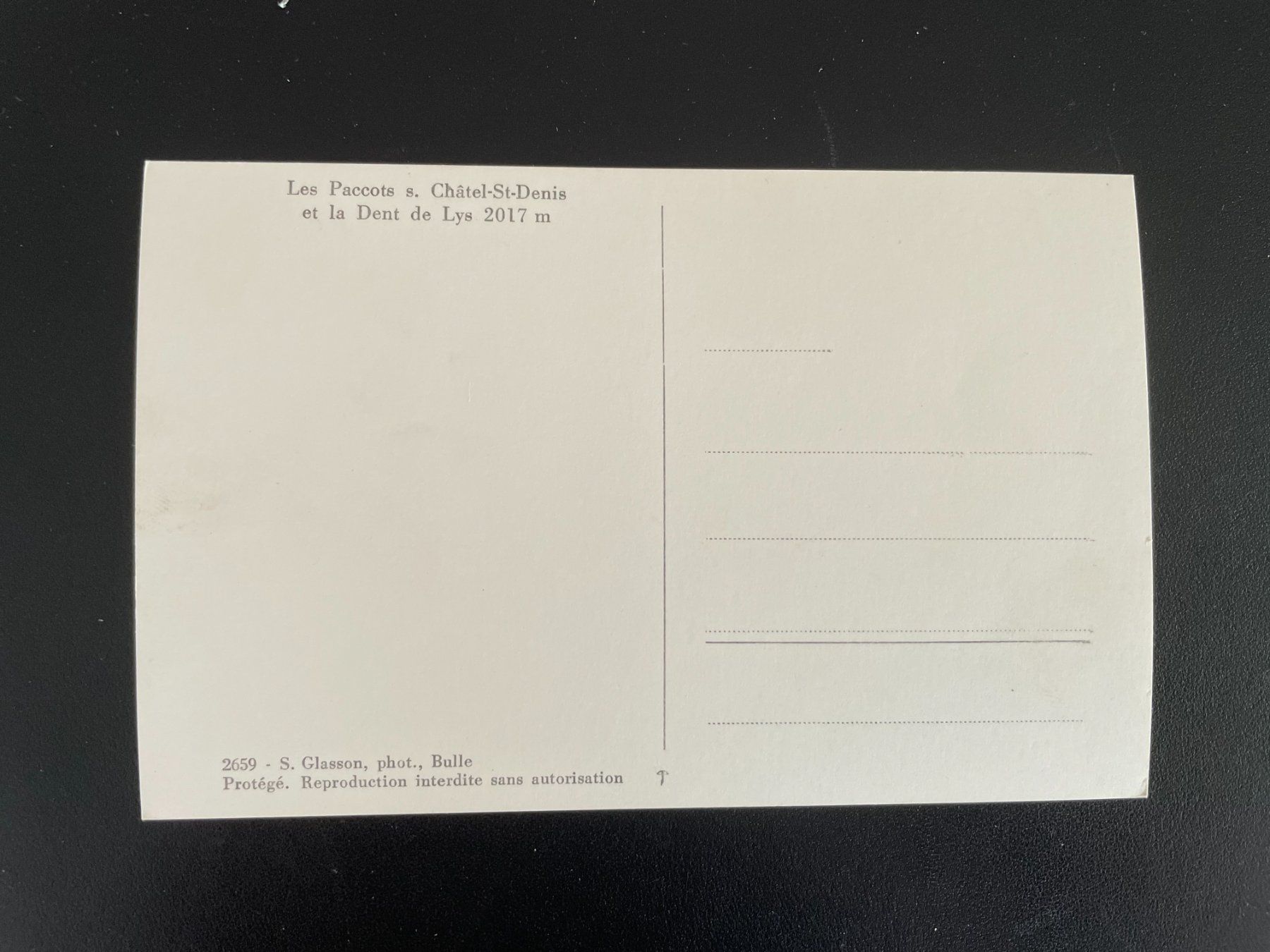 Cartoline postali: AK FR Les Paccots s Châtel St. Denis et le Dent de Lys – Usato da Thal venduto da Danny82 1
