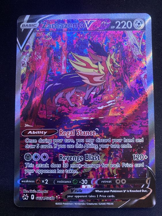 Zamazenta V SWSH293 - Coffret Pokémon Épée Et Bouclier Zenith Suprême 10 Cartes Full Art Secrète | Ultraboost