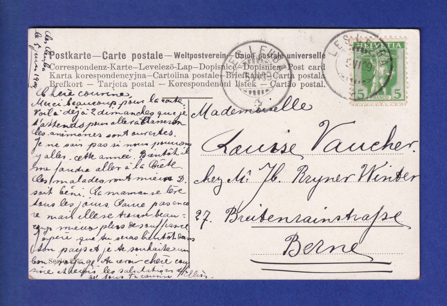 Cartoline postali: OISEAU - Cygnes – Usato da Pully venduto da nicecards-shop 1