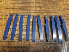 lego 85970 lot de 10 pièces Dark Blue Slope, Curved 10 x 1