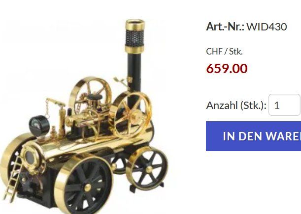 Kit di modellismo & Modellini statici: Dampf-Lokomobile D430 – Usato da Collonges venduto da arashee 2