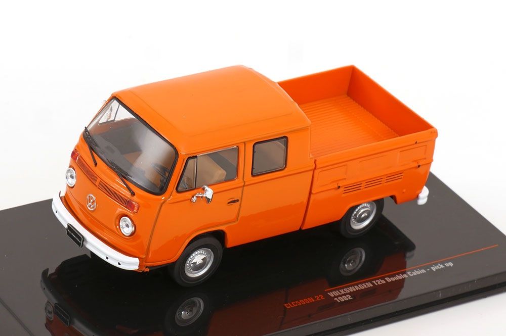 Volkswagen Modellini d'auto: Ixo 1:43 VW T2b DoKa Pritsche 1982 – Nuovo e nell'imballaggio originale da Bettens venduto da Thejoshuatree