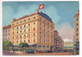 Litho GENÈVE Hotel International & Terminus