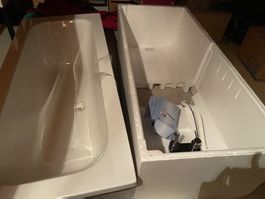 Badewanne Jungborn mitIsolation und Einhandmischer