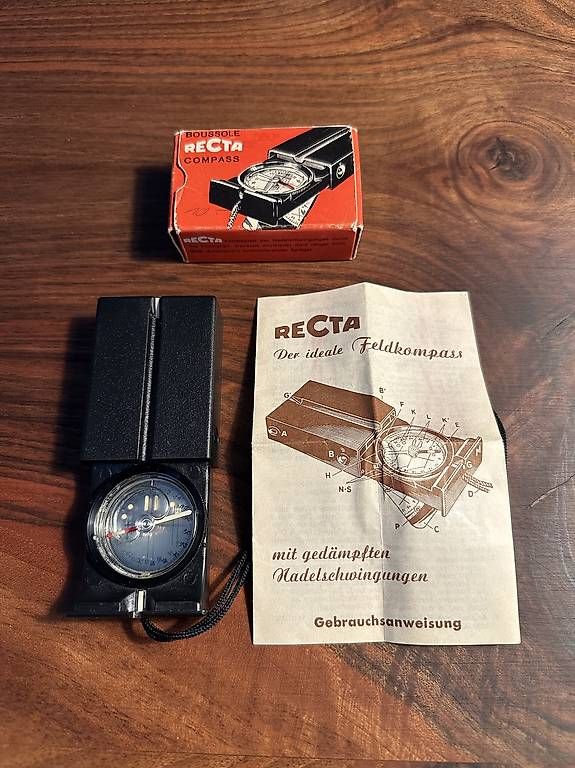 GPS & Strumenti di misurazione: Recta Kompass, Vintage, mit Original-Schachtel – Usato da Augst BL venduto da snoopy-80