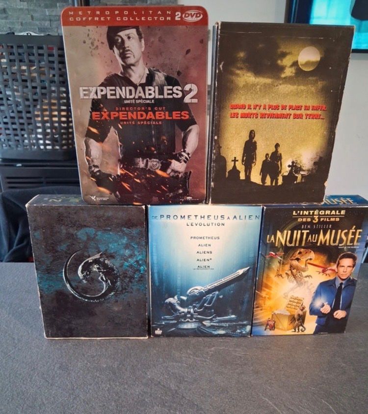 Alle DVDs: Lot coffrets 5 DVD: Expendables, Alien, La Nuit au Musée – Gebraucht aus Bassecourt von CALUMET-X