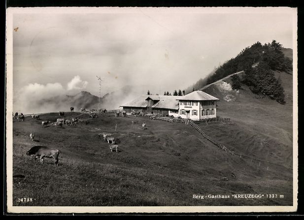 Ansichtskarten: AK Libingen, Gasthaus Kreuzegg – Gebraucht aus Berlin von bartko-reher