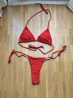 Maillot de bain rouge 2 pièces 