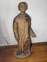 Heiligenfigur Skulptur sakral Holz geschnitzt antik