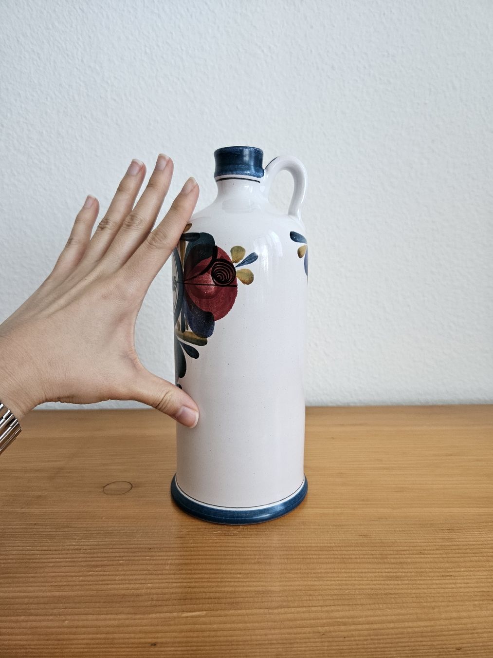 Sonstiges: Luzerner Keramik 'Schnaps' Gefäss handbemalt ca. 1960 – Gebraucht aus Wiezikon b.Sirnach von wiezikon.vintage 2