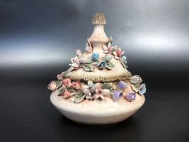 ⭐Porzellan, Dose floral verziert, Capodimonte