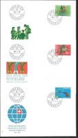 3 FDC 548 - 550 Serie Einzelmarken ET Bern 29.1.1974