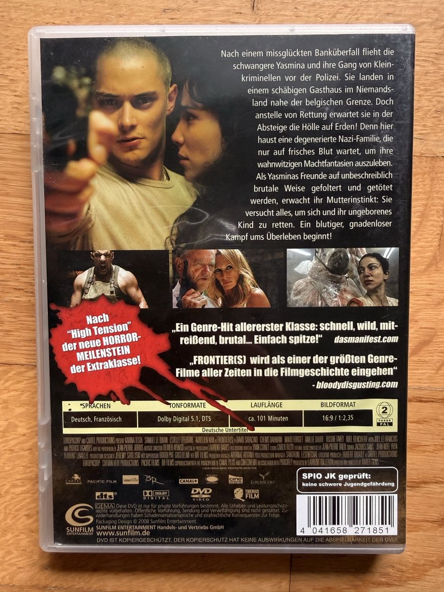 Tutti i DVDs: Frontier(s) - DVD – Usato da Kölliken venduto da nerdorado 1