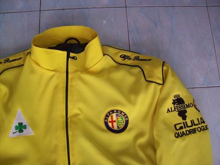 NEU Alfa Romeo Fan Jacke gelb alle Größen/Modelle