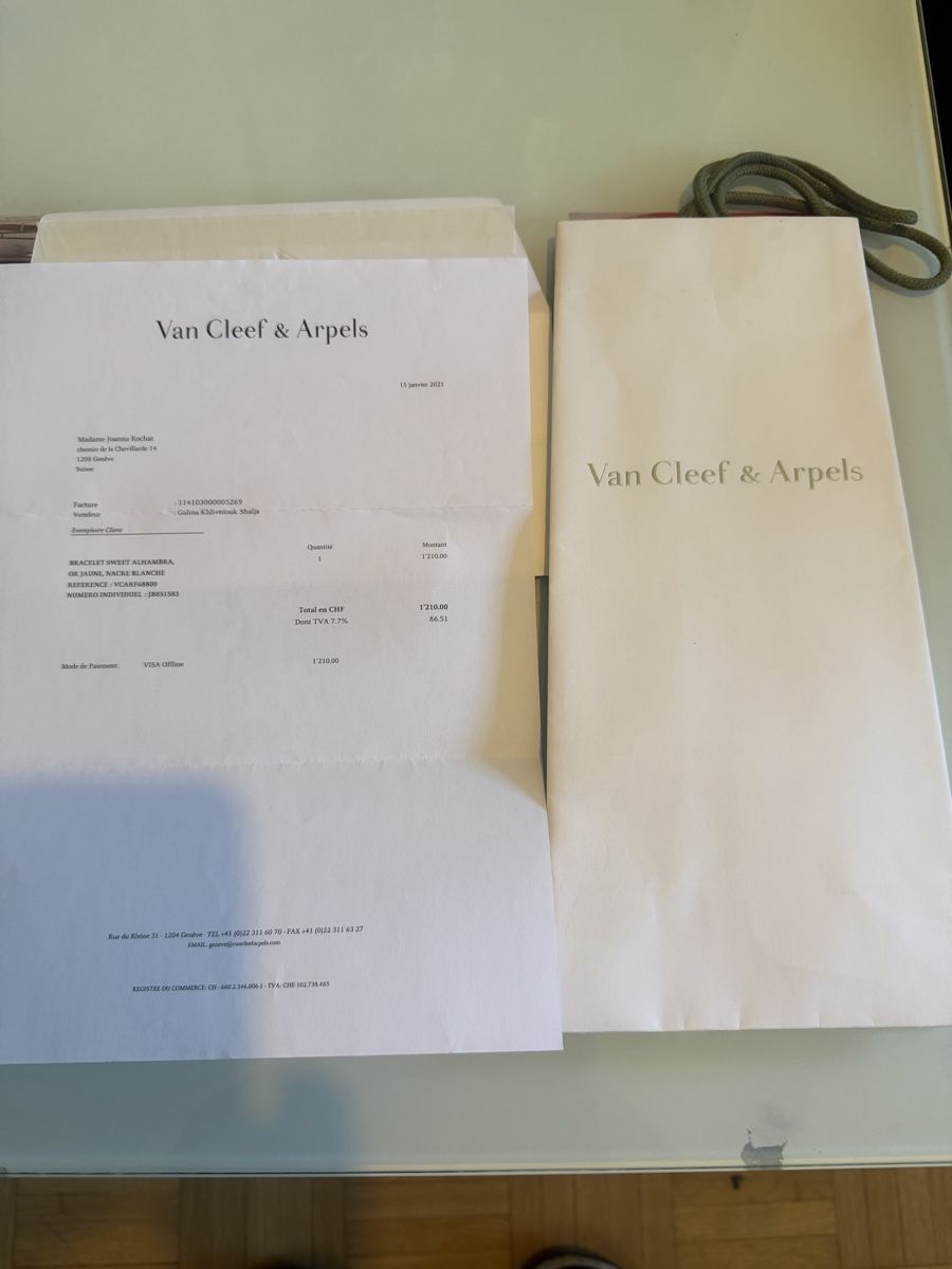 Van Cleef Bracciali & Braccialetti: Bracelet Van Cleef &Arpel Alhambra – Nuovo e nell'imballaggio originale da Petit-Lancy venduto da Rah4 2