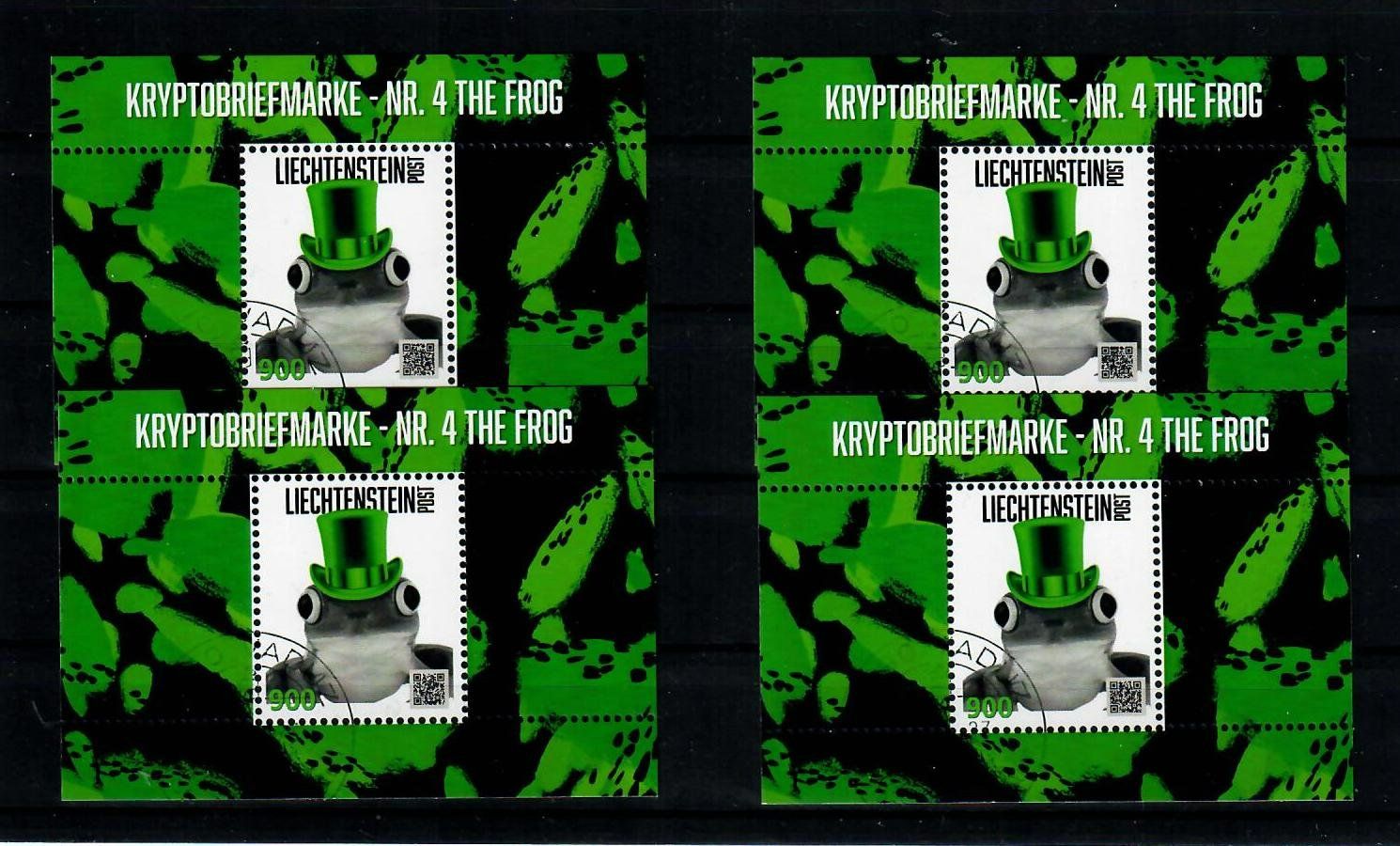 Tutti i francobolli: Crypto Briefmarke - Nr. 4 The FROG kompl. Serie gestempelt – Usato da Schlieren venduto da Dalpie1414