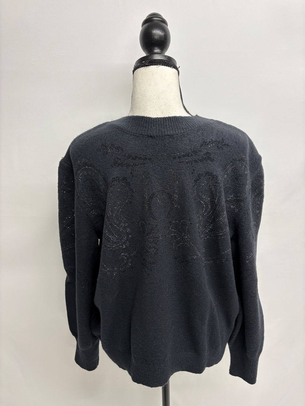 Monari Maglioni & Felpe: Monari Strickpullover mit Strass Gr. 40 grau – Nuovo (secondo la descrizione) da Regensdorf venduto da secondchancefashion 3