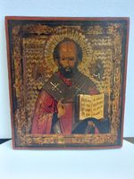 Russische Ikone Heiliger Nikolaus