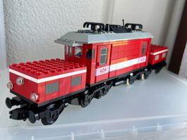 LEGO 4551 9V Eisenbahn Krokodil Lok 1991 mit Anleitung