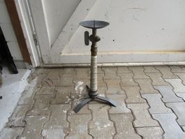 Feuerwehr Kerzenständer mit Schlauch Griff Messing